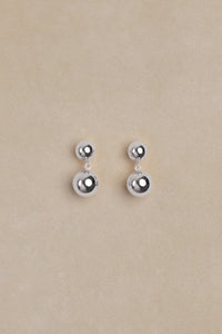 Double Boule Drop Earrings