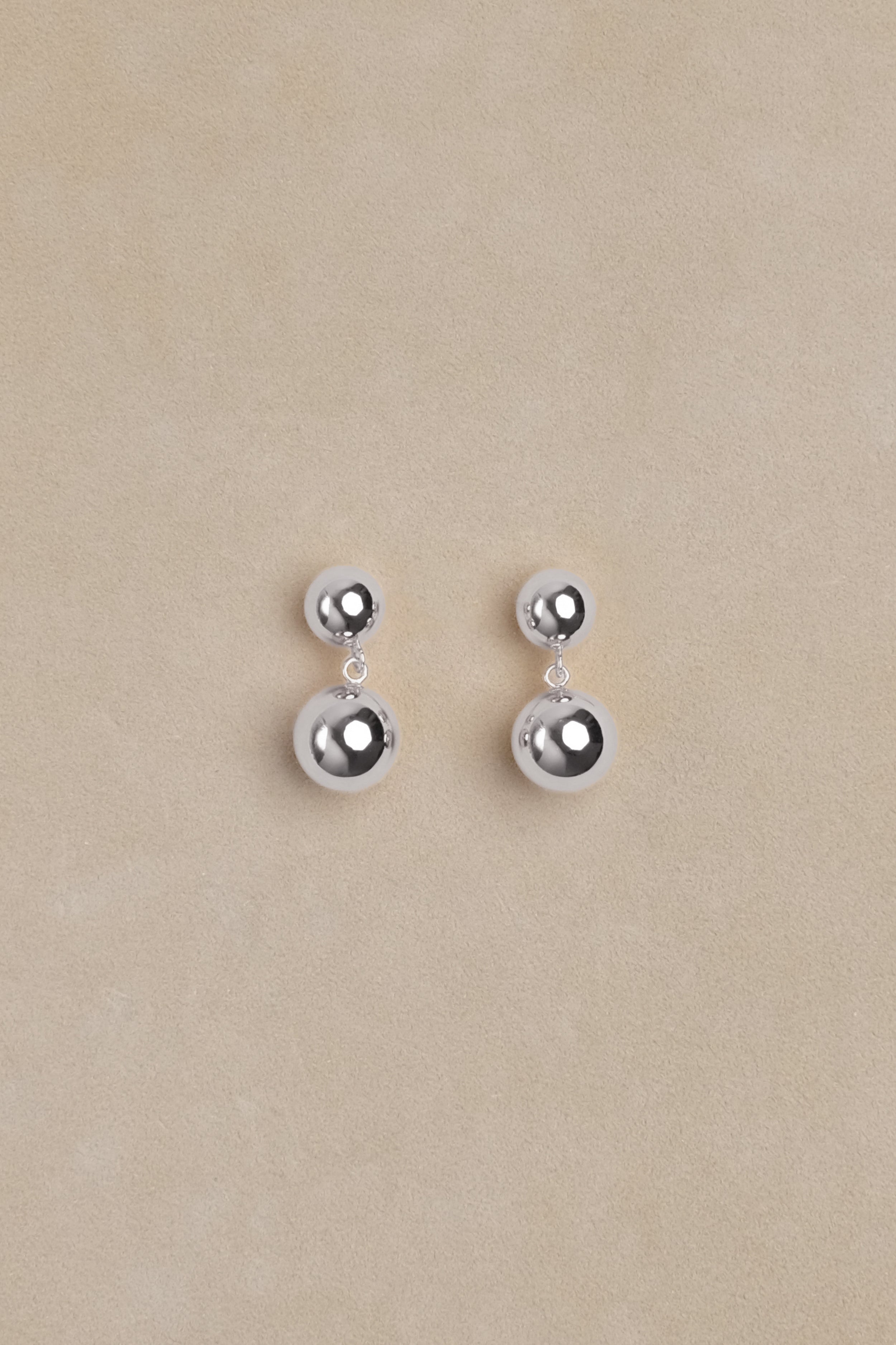 Double Boule Drop Earrings