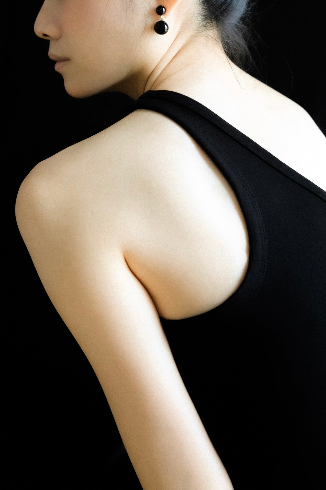 Onyx Double Boule Drop Earrings