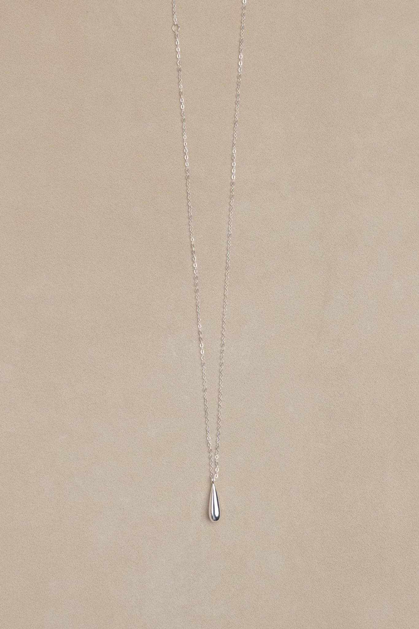 Tiny Droplet Pendant Necklace